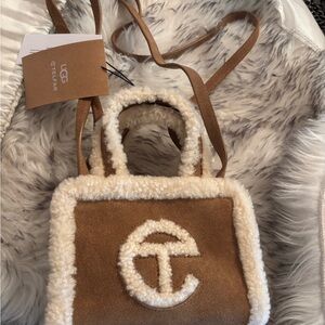 Telfar x UGG Women's Small shearling Shopper - Roasted chestnut